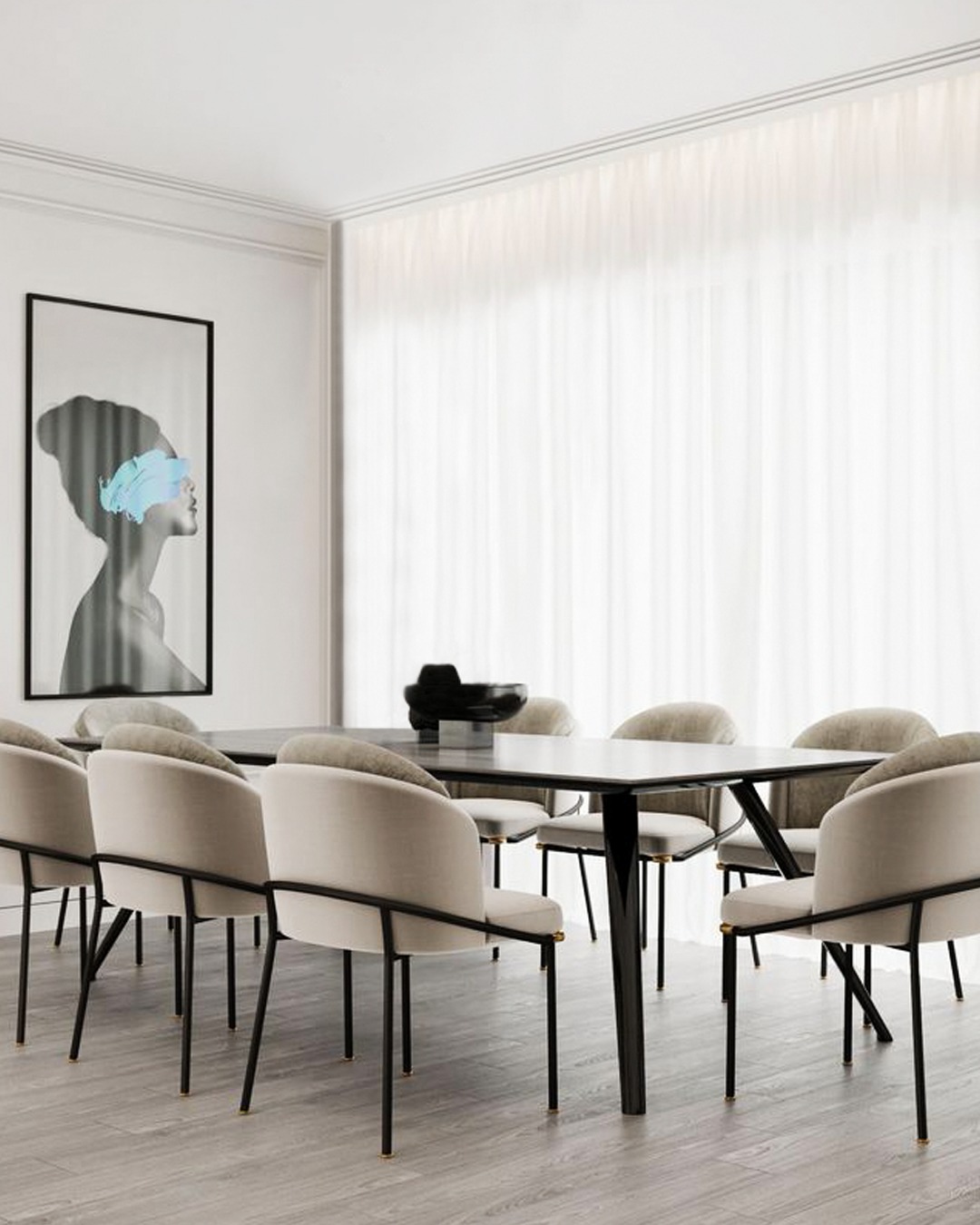 Cortinas pliegue francés instaladas en Bogotá